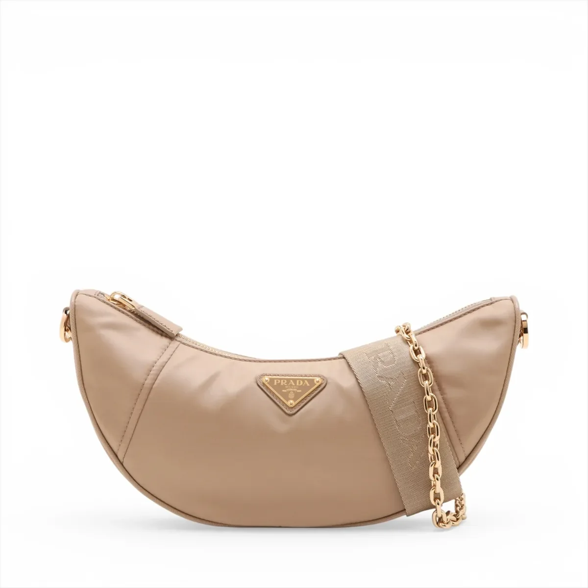PRADA TESSUTO TWO-WAY SHOULDER BAG (BEIGE)