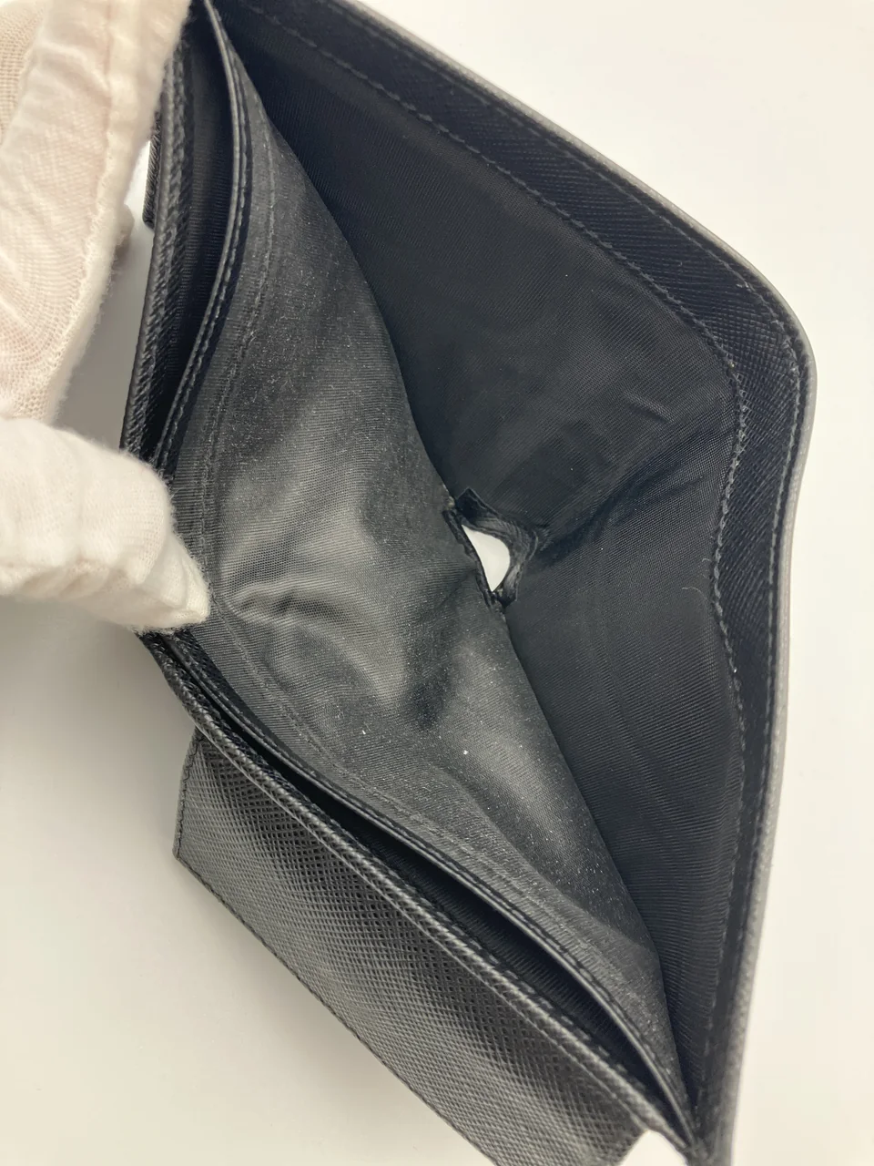 PRADA SAFFIANO BIFOLD WALLET (BLACK) view 10