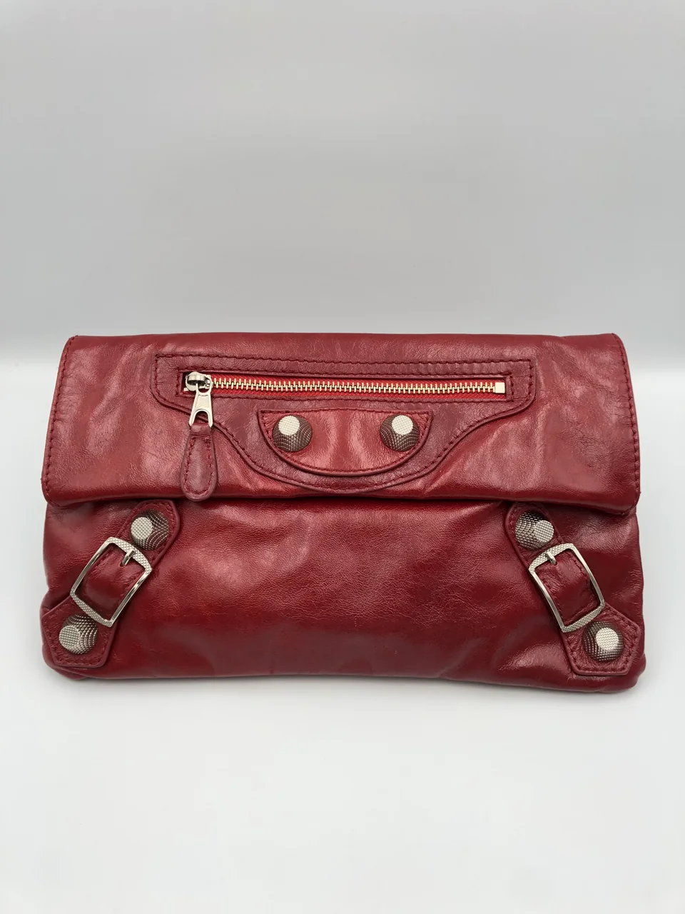BALENCIAGA GIANT ENVELOPE CLUTCH (RED)