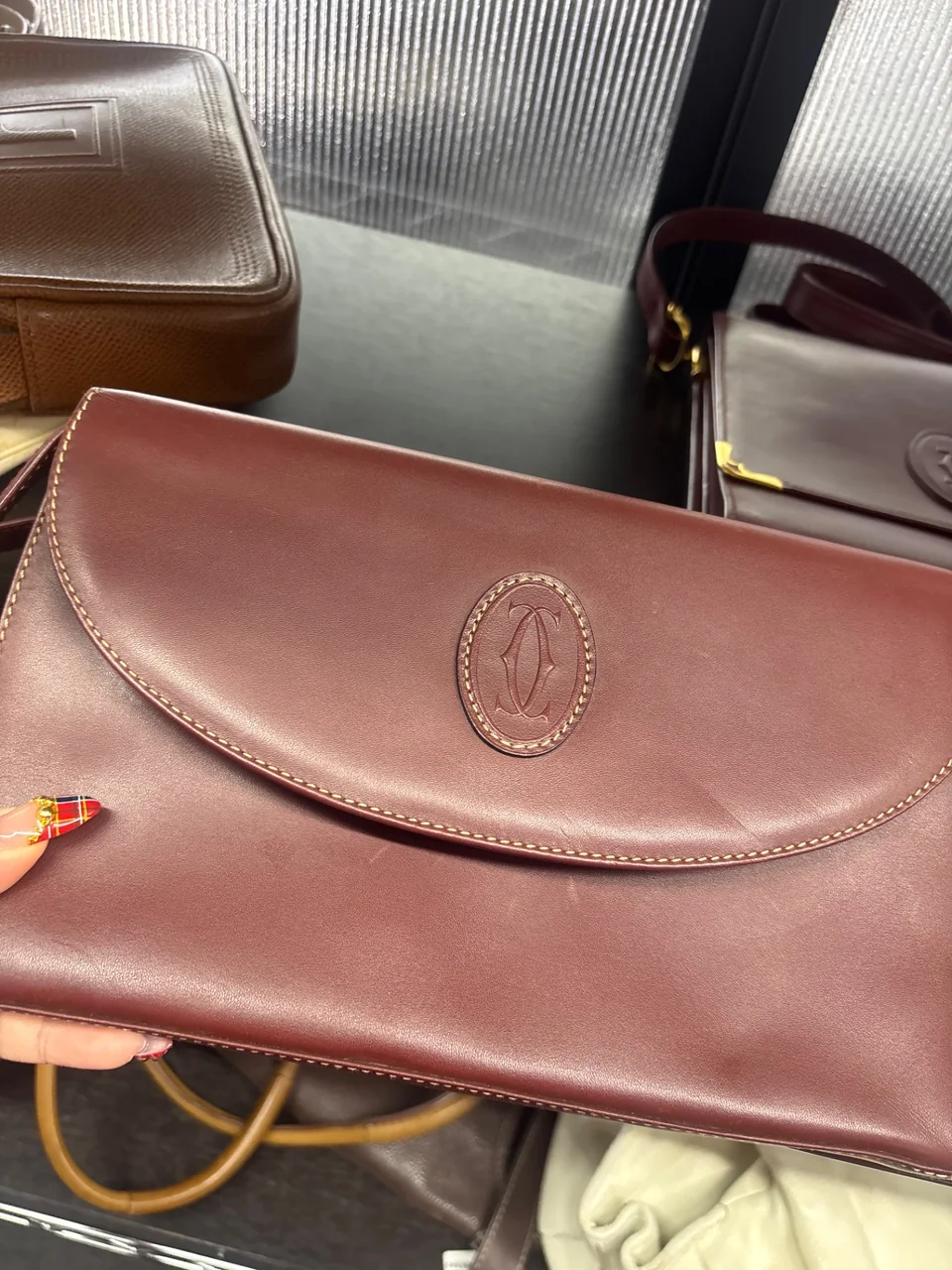 CARTIER MASTLINE SHOULDER BAG (BORDEAUX)