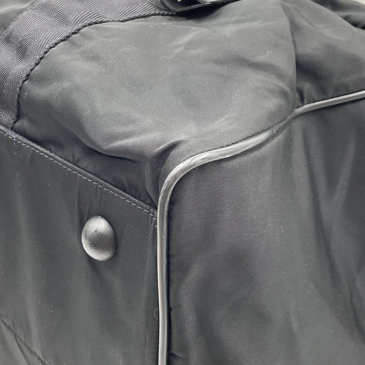 PRADA NYLON BOSTON BAG (BLACK) view 4