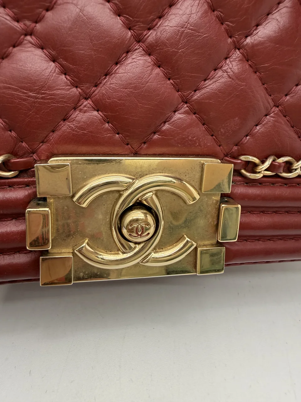 CHANEL CALF SKIN LE BOY view 13