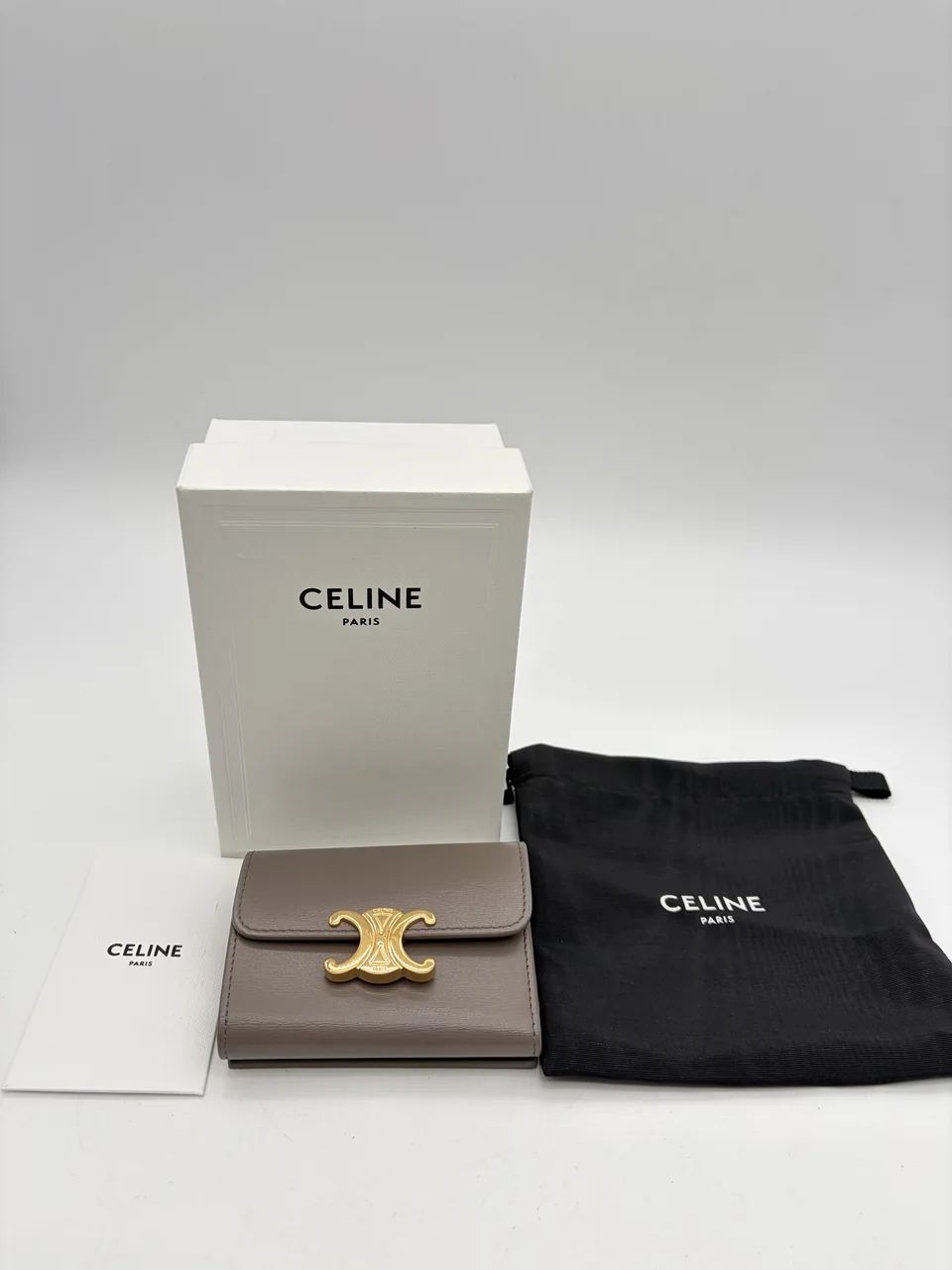 CELINE TRIOMPHE WALLET (GRAY)