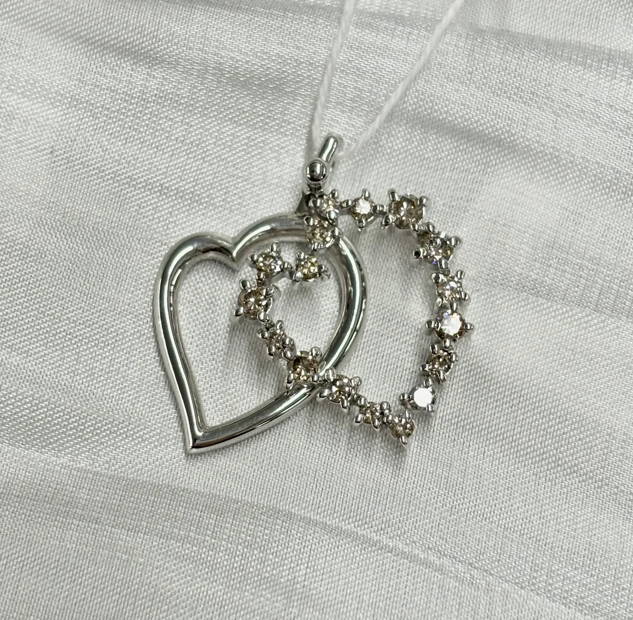 K18WG DIAMOND PENDANT D0.50CT 3.82G