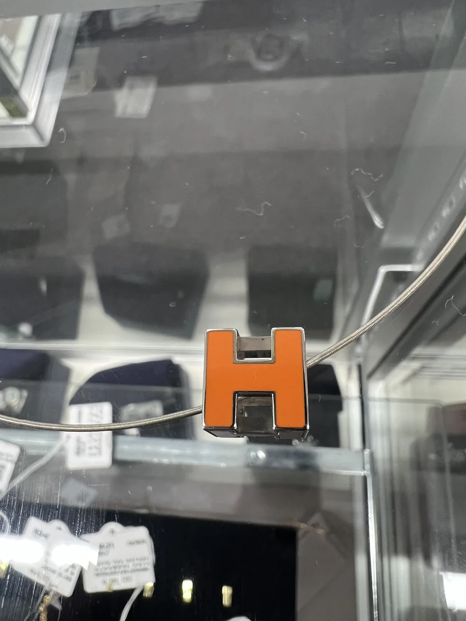 HERMES H CUBE NECKLACE