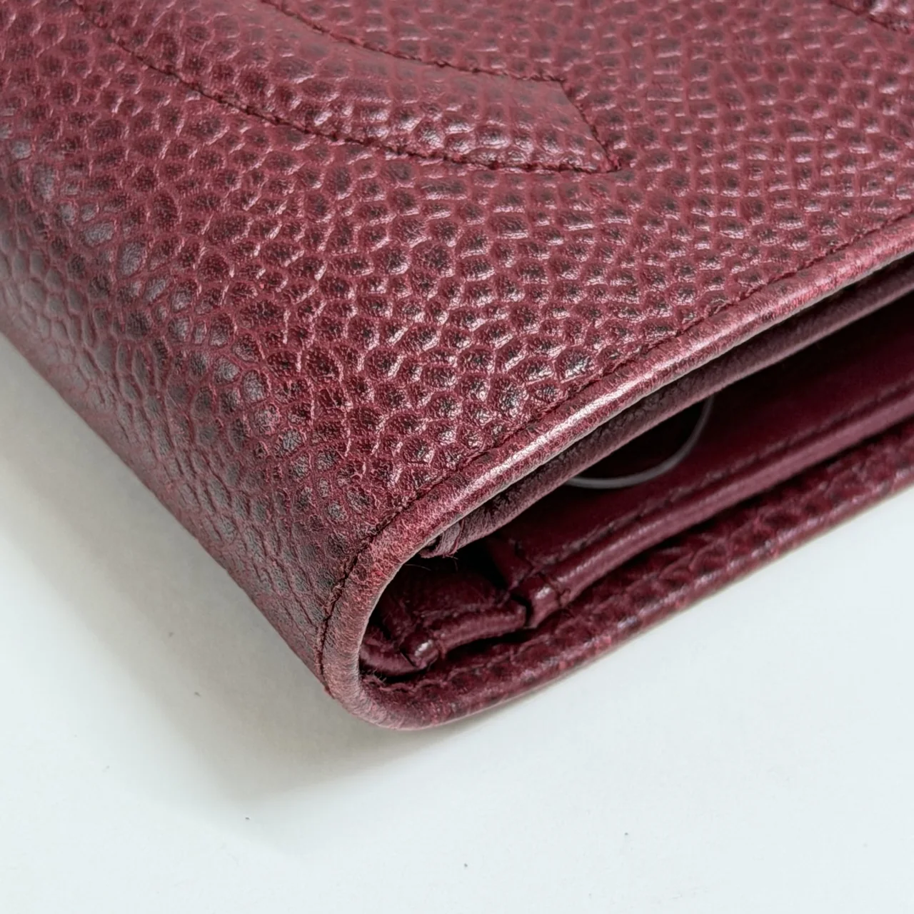 CHANEL CAVIAR COCO MARK BIFOLD WALLET view 3