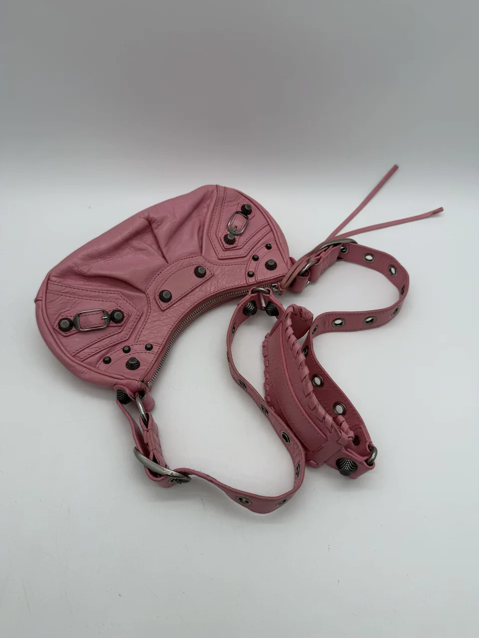 BALENCIAGA LUCA XS SHOULDER BAG (PINK) view 12