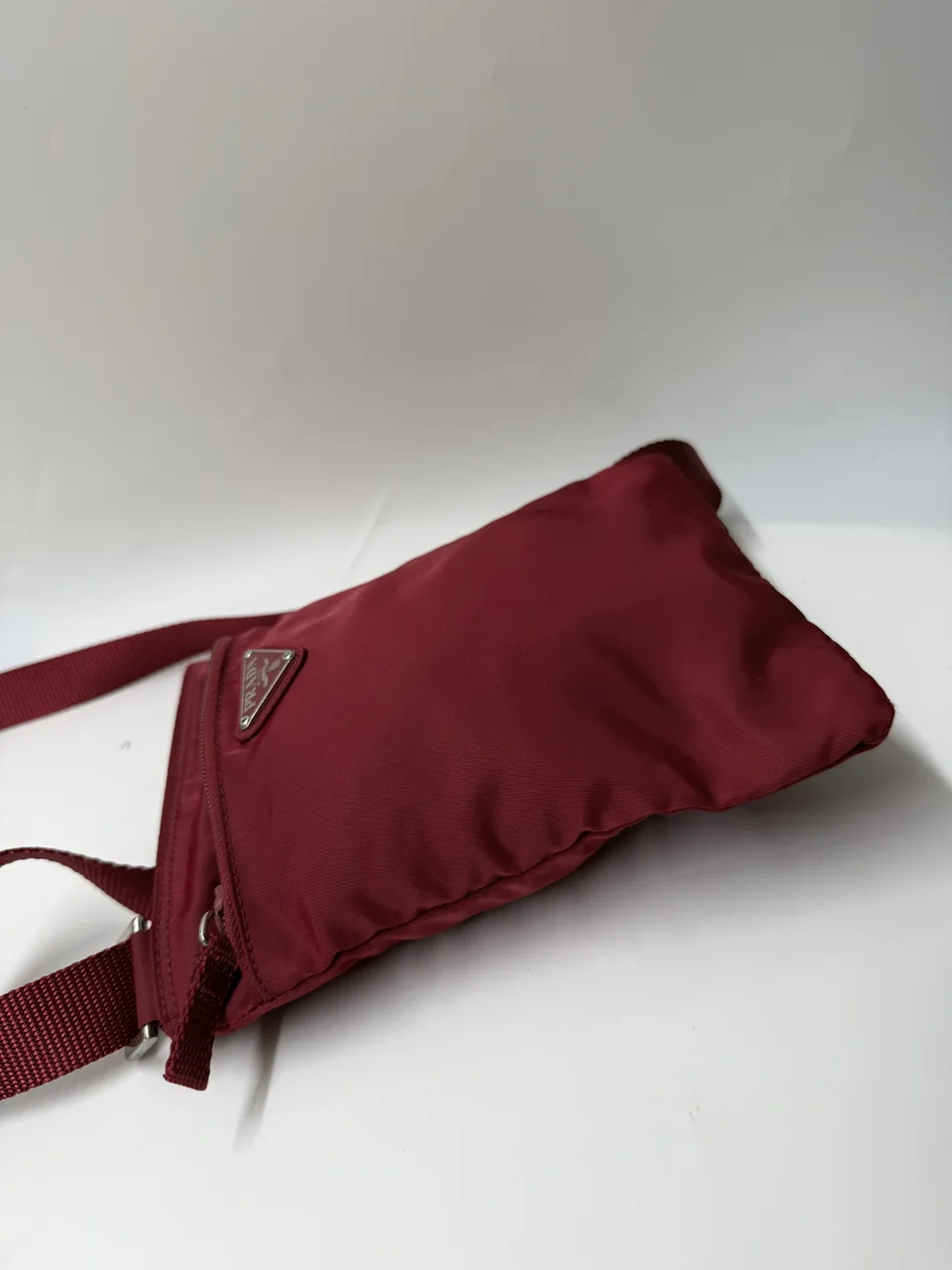 PRADA NYLON SHOULDER BAG (PINK) view 11