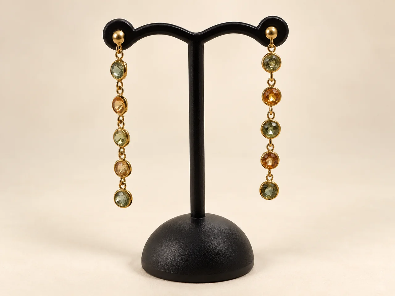 K18 SAPPHIRE EARRINGS (1.71CTS 1.15G)