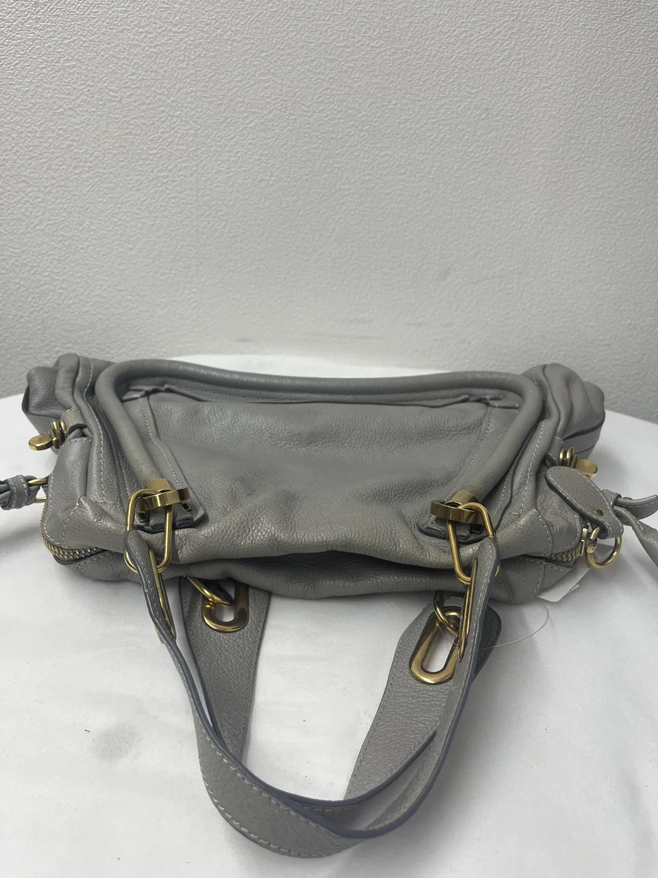 CHLOE PARATY TWO-WAY BAG (LIGHT GRAY) view 4