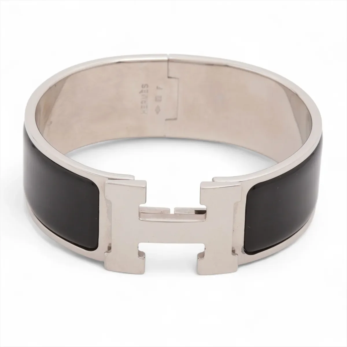 HERMES CLIC H (BLACK/SILVER)