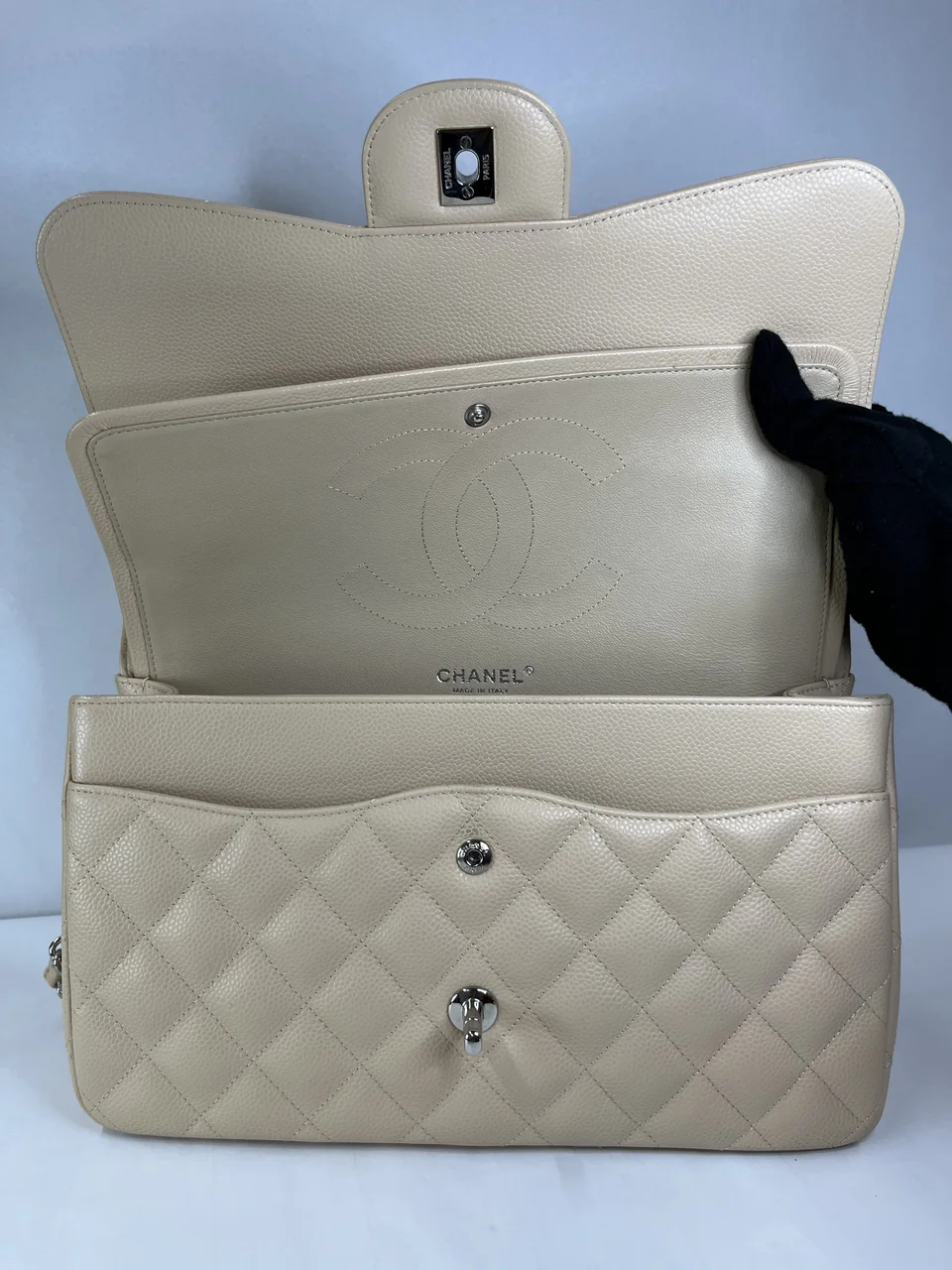 CHANEL DOUBLE FLAP BAG view 11