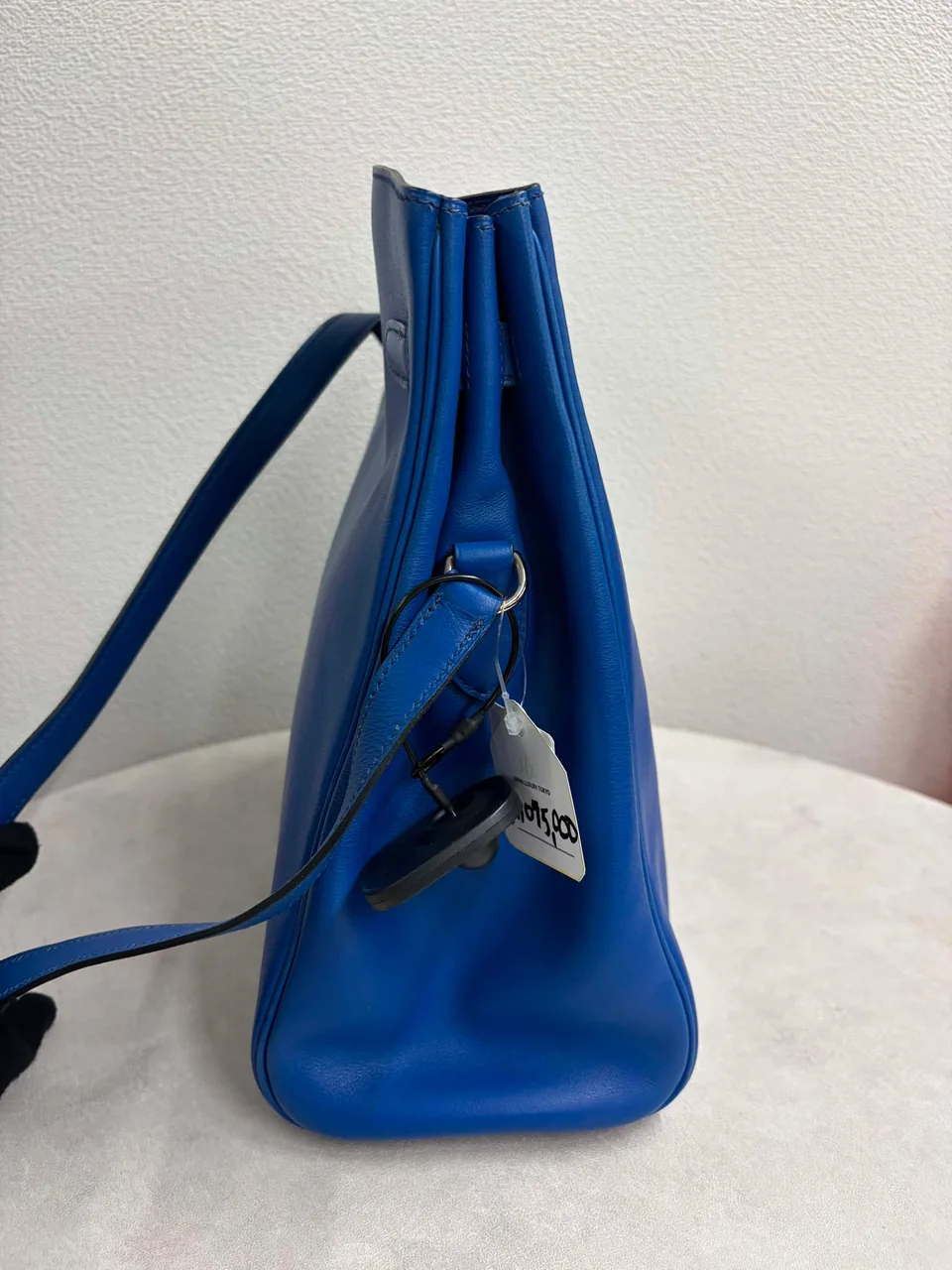 HERMES KELLY SPORTS MM (SWIFT, BLUE, □E STAMP) view 11