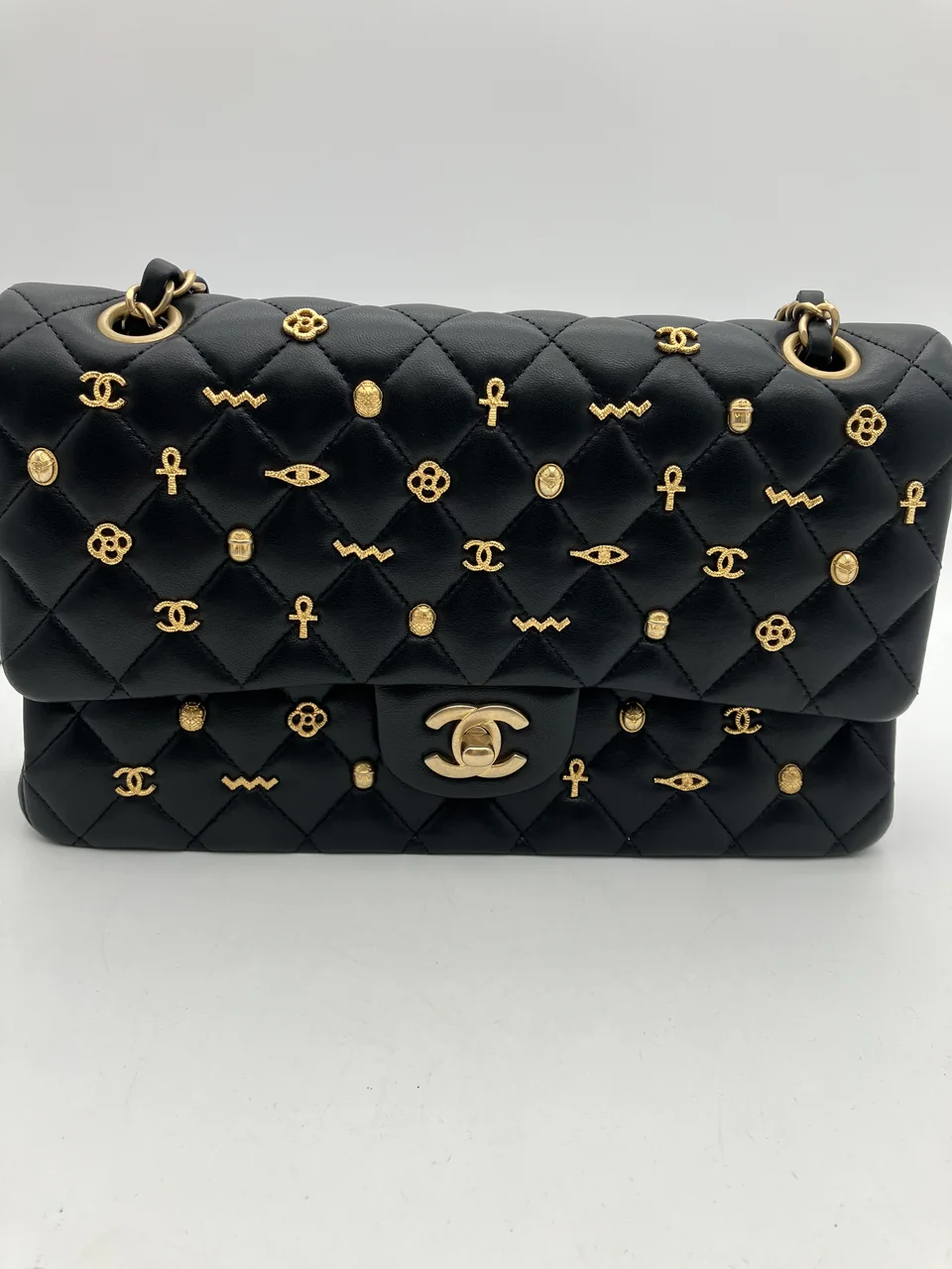 CHANEL MATELASSE 25 EGYPT STUDS DOUBLE FLAP view 11