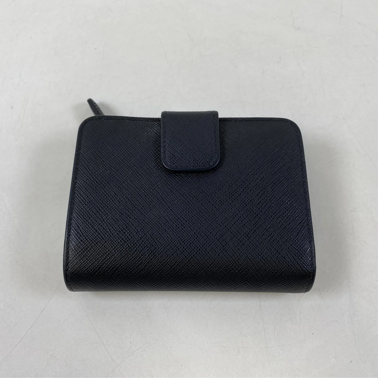 PRADA SAFFIANO BIFOLD WALLET (BLACK/PINK) view 9
