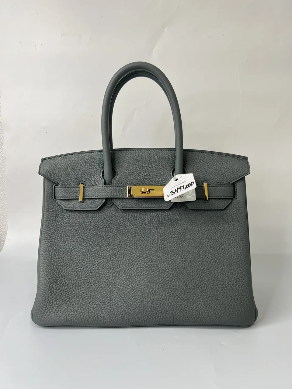 HERMES BIRKIN 30 (TOGO, VERT AMANDE, D STAMP)