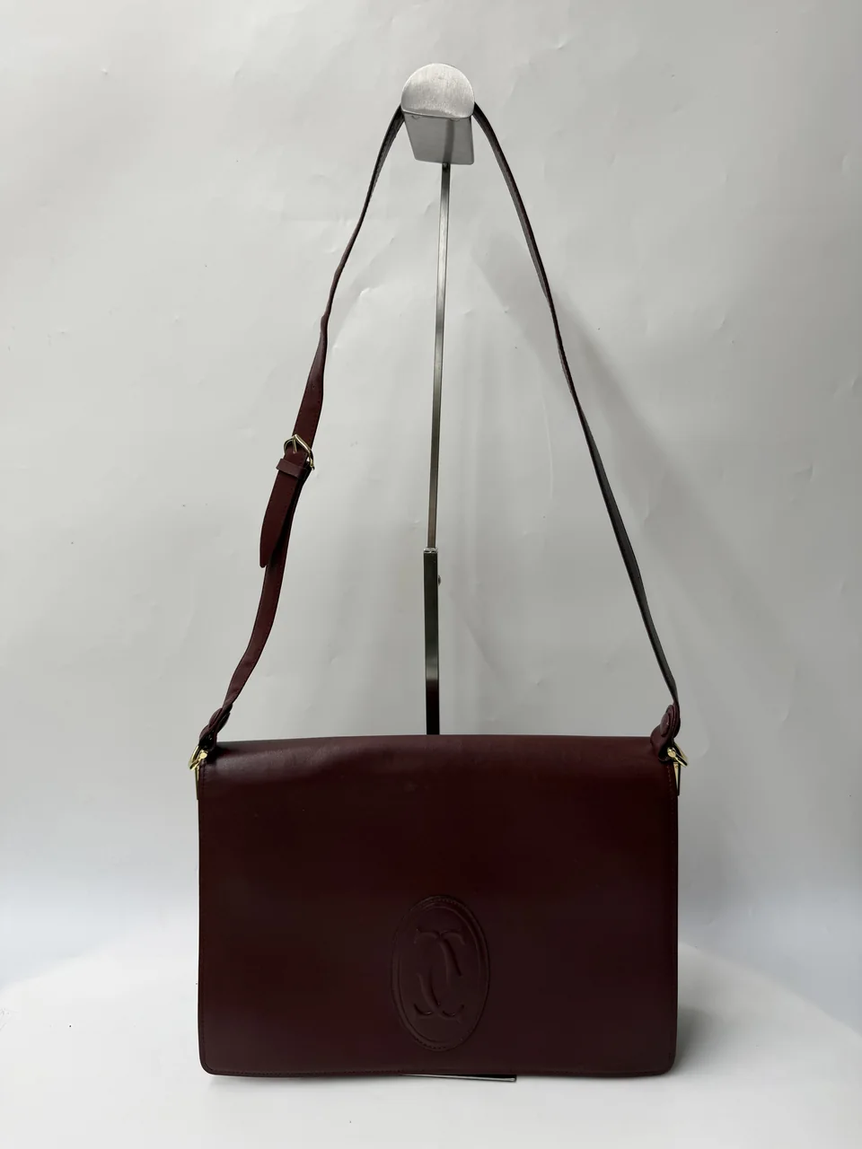 CARTIER MAST LINE SHOULDER BAG (BORDEAUX)