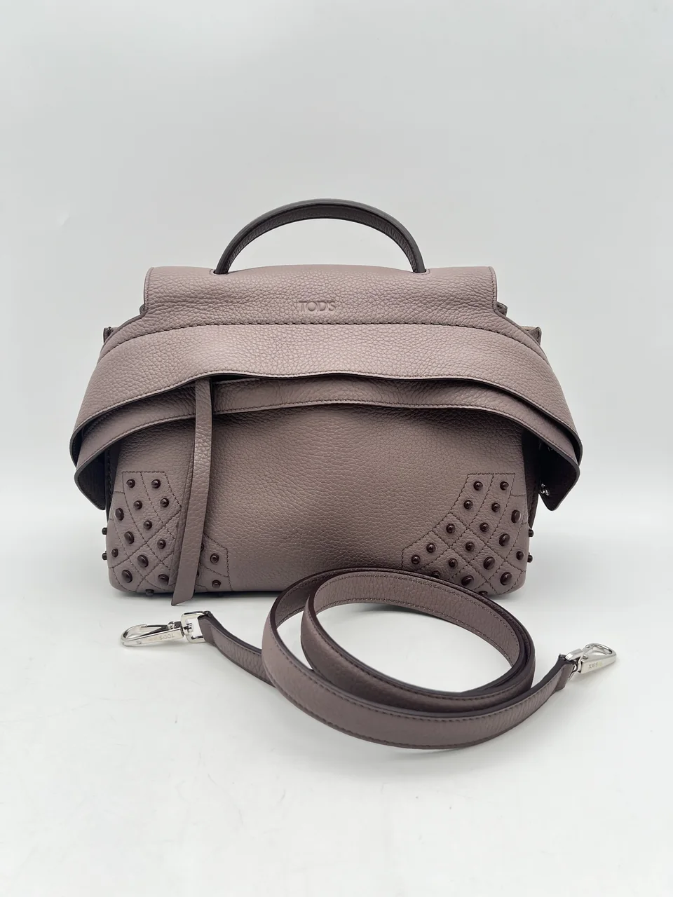 TOD'S TWO-WAY SHOULDER BAG (DUSTY PURPLE)