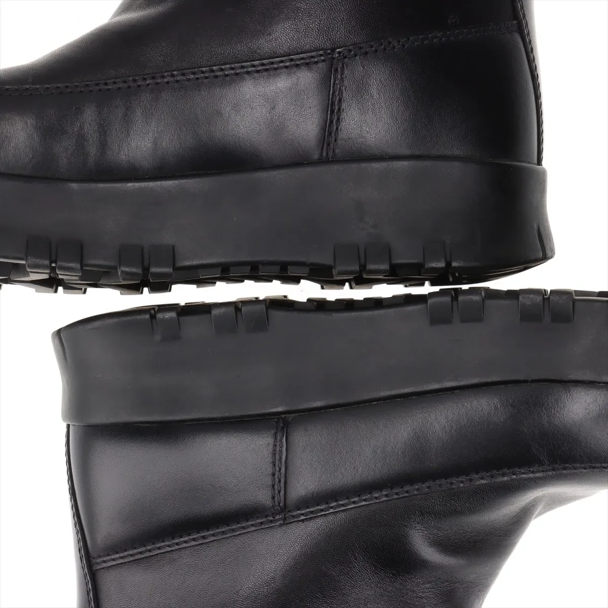 PRADA TRIANGLE LOGO LONG BOOTS view 8