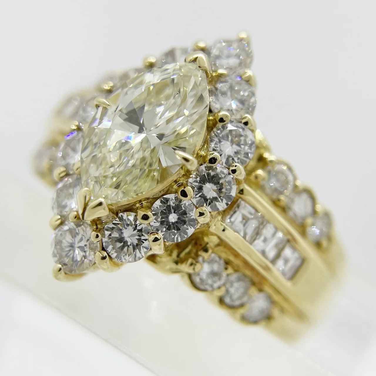 K18 DIAMOND RING D1.008CT (VLY-VS1) FD1.40CTS 12.3G view 3