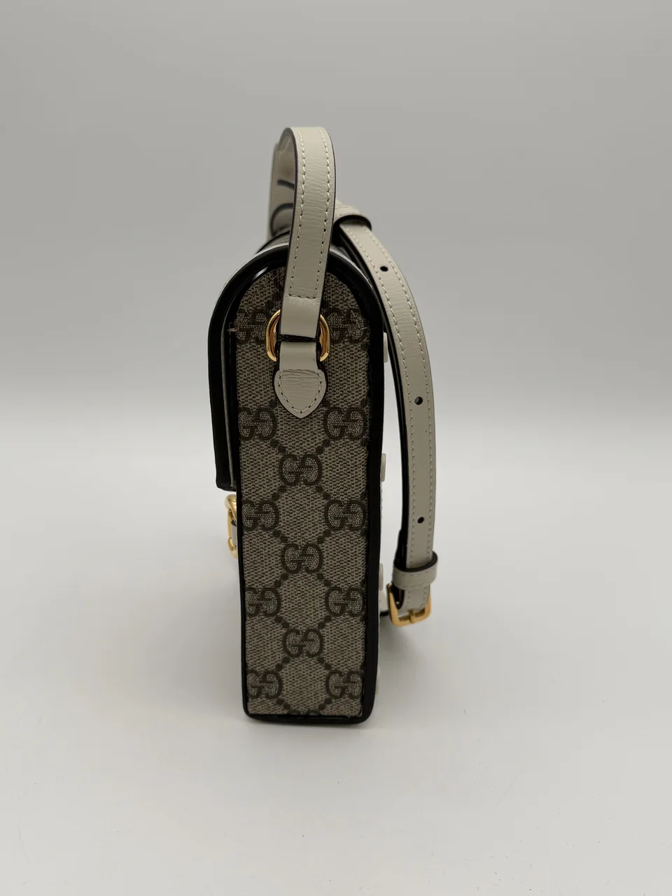 GUCCI HORSEBIT MINI SHOULDER BAG (GRAY) view 4