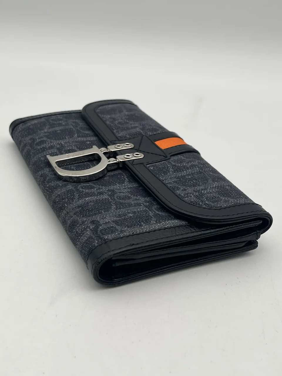 DIOR TROTTER DENIM BIFOLD WALLET view 4