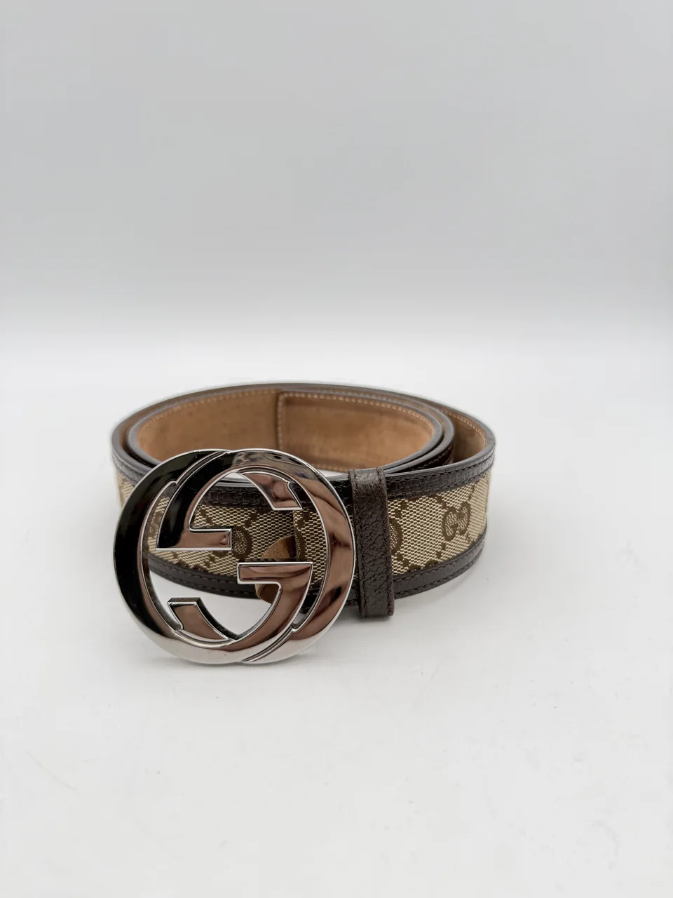 GUCCI INTERLOCKING G BELT (DARK BROWN)
