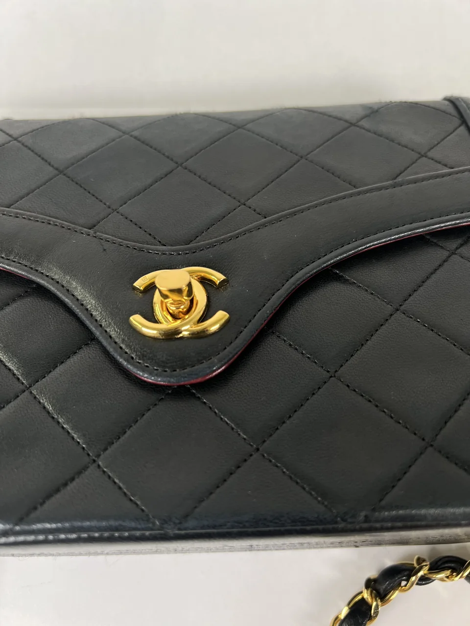 CHANEL LAMB SKIN MATELASSE CHAIN SHOULDER BAG view 11