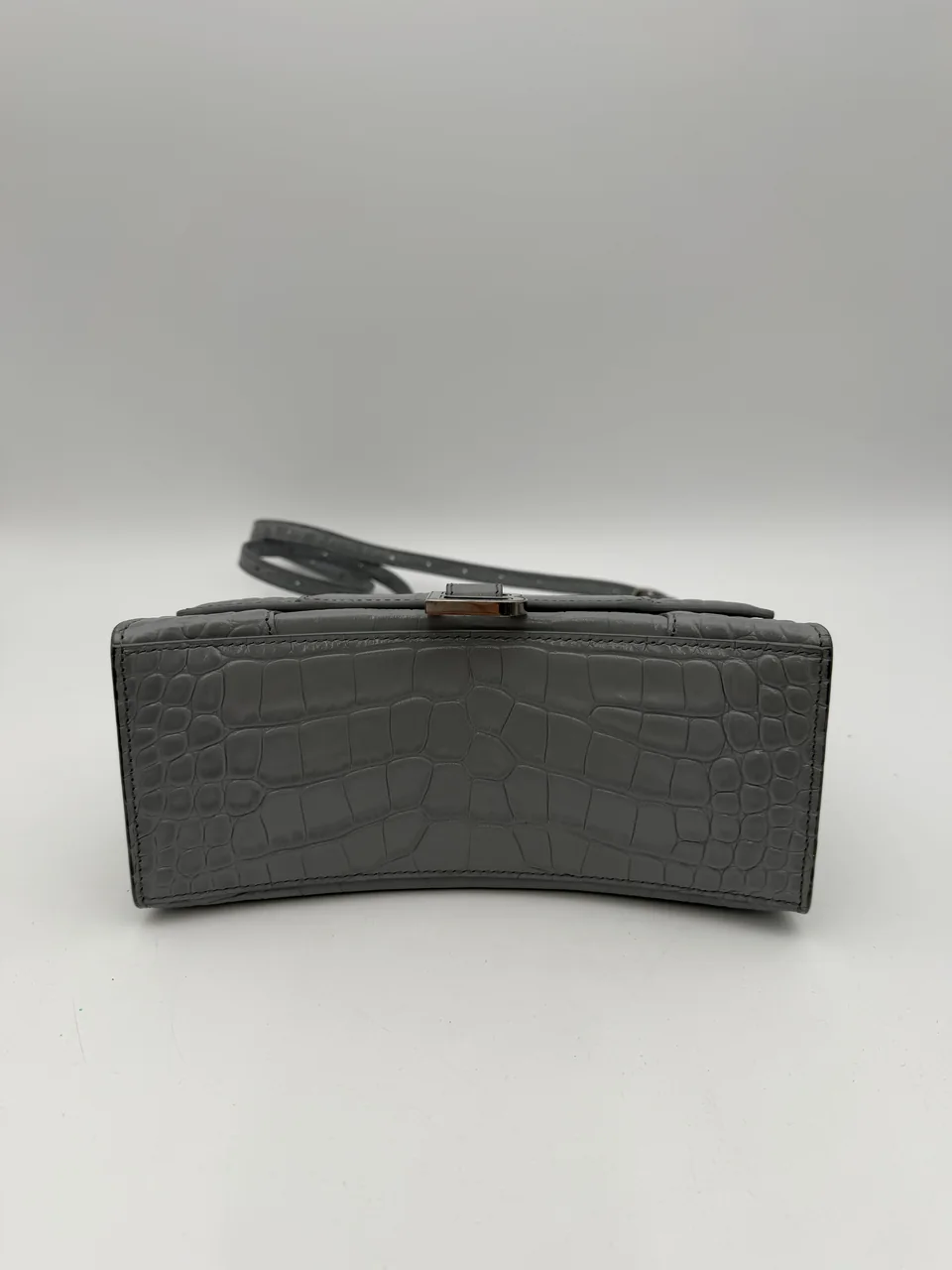 BALENCIAGA HOURGLASS XS TWO-WAY BAG (SILVER) view 5