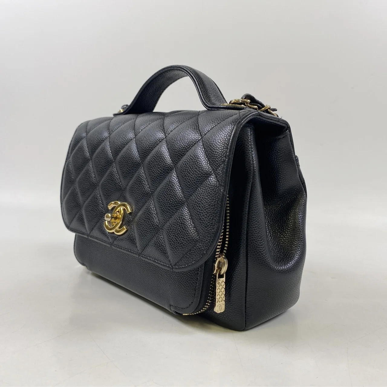 CHANEL CAVIAR TWO-WAY CHAIN SHOULDER BAG view 15