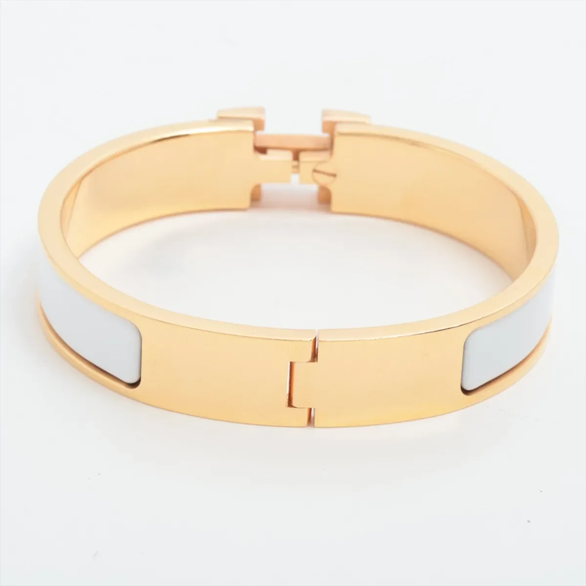 HERMES CLIC H (WHITE/GOLD) view 3