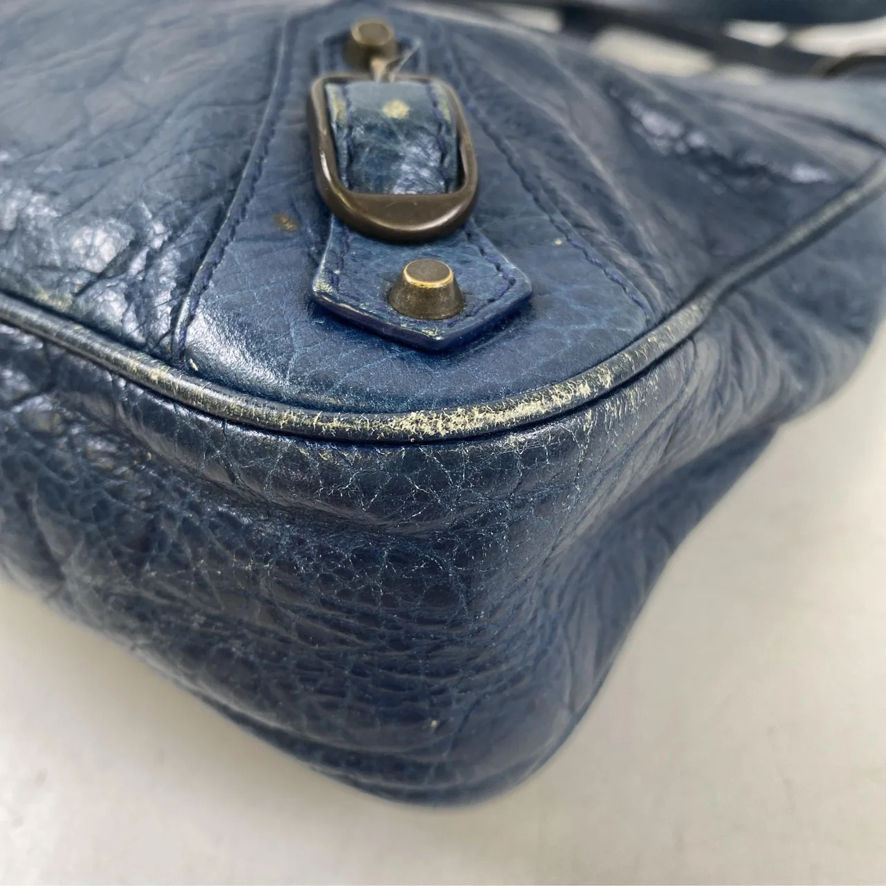 BALENCIAGA THE HIP SHOULDER BAG (BLUE) view 12