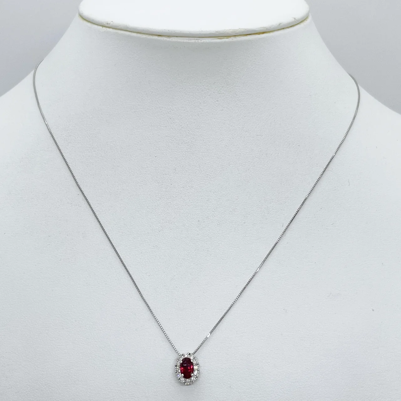 PT850/PT900 RUBY NECKLACE R0.72CT FD0.19CT 2.9G view 3