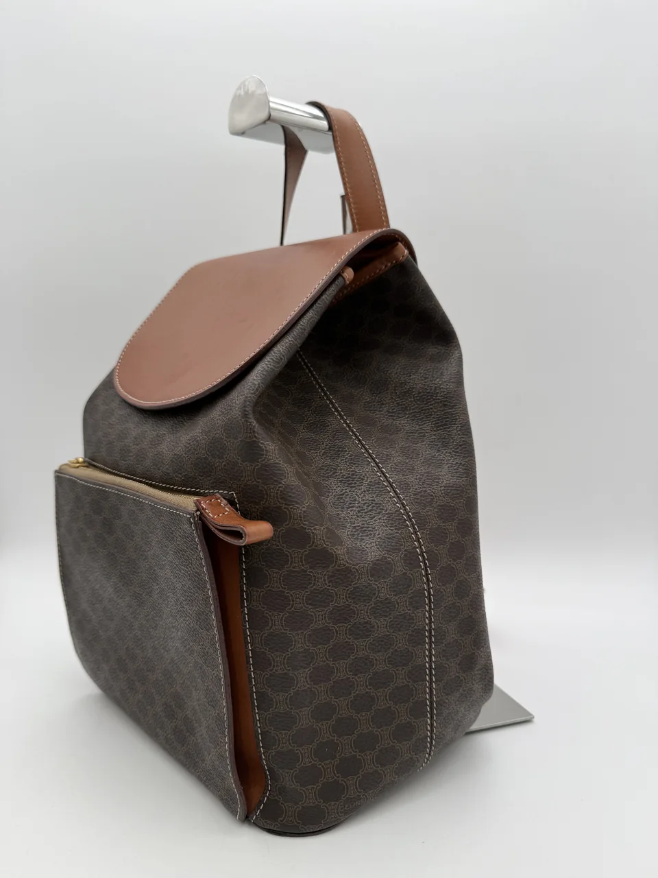 CELINE MACADAM BACKPACK (BROWN) view 14