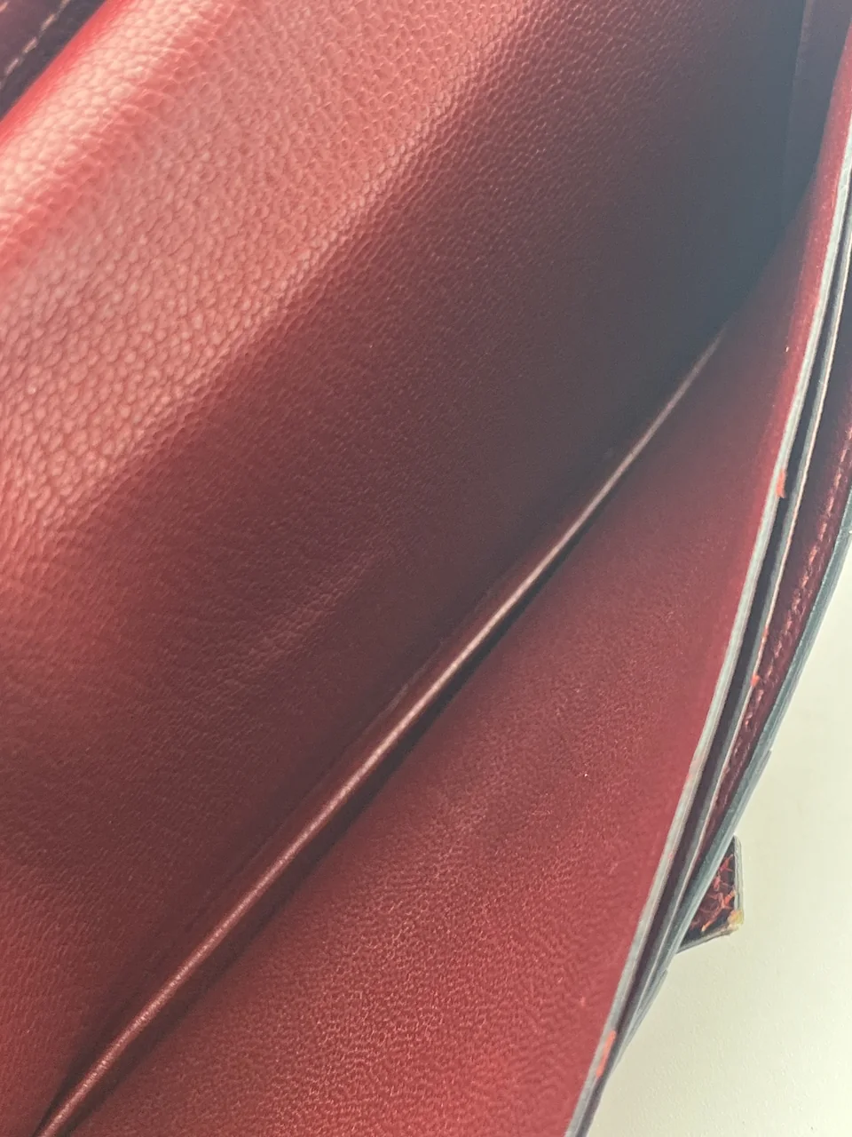 HERMES BEARN SOUFFLET (LIZARD, SANGUINE, □E STAMP) view 6