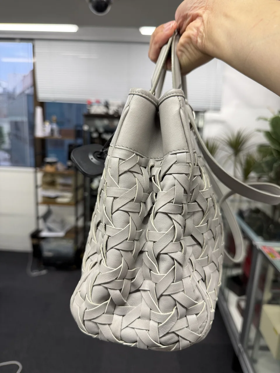 DIOR TWO-WAY HANDBAG (GRAY) view 4