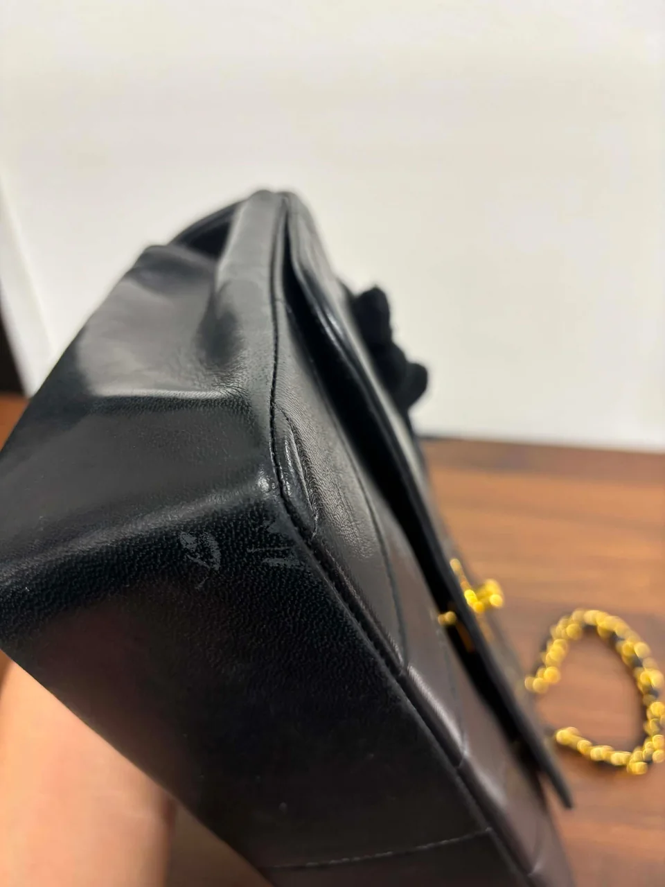 CHANEL LAMB SKIN CHAIN SHOULDER BAG view 8