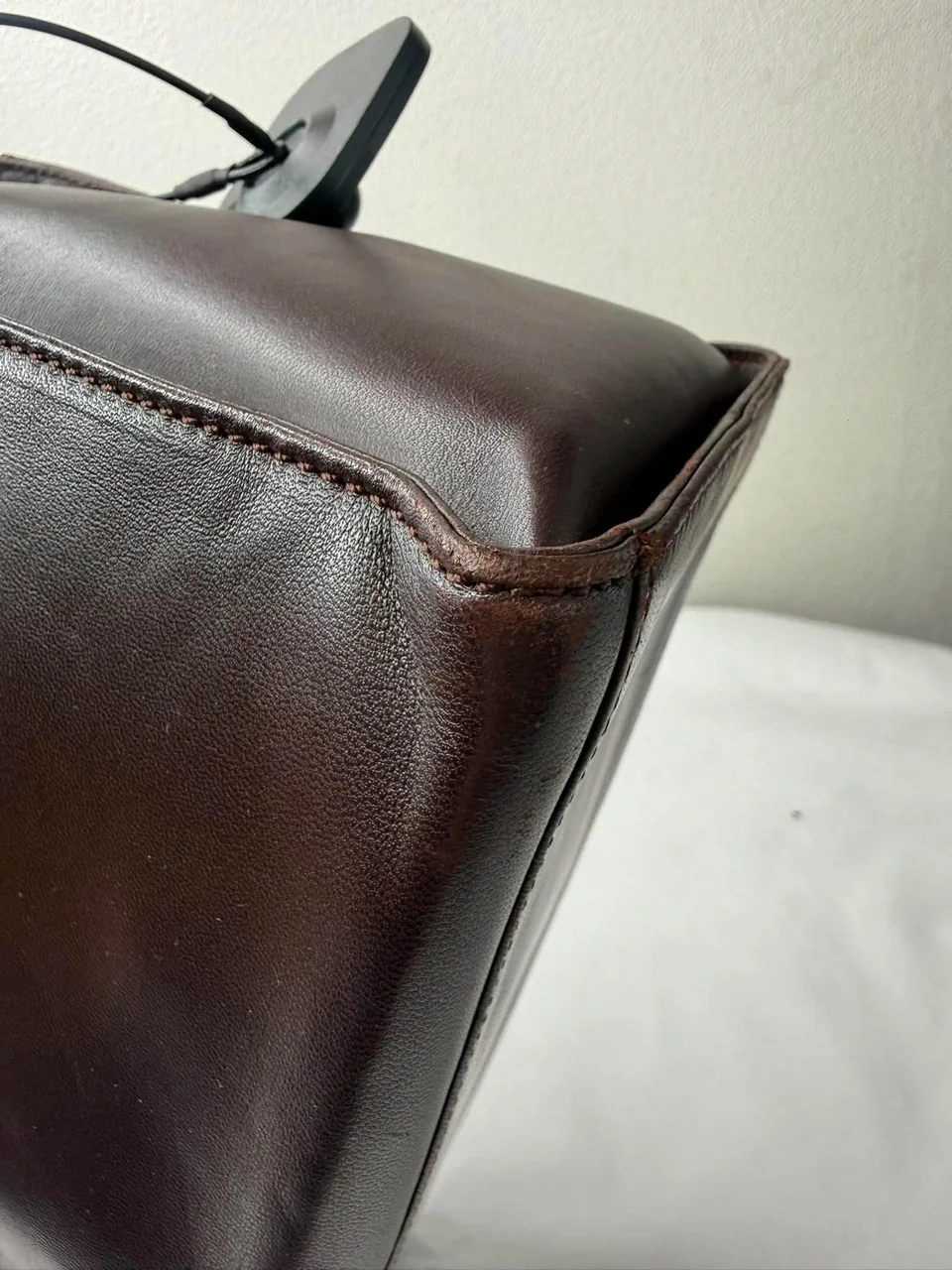 LOEWE TWO-WAY SHOULDER BAG (DARK BROWN) view 9