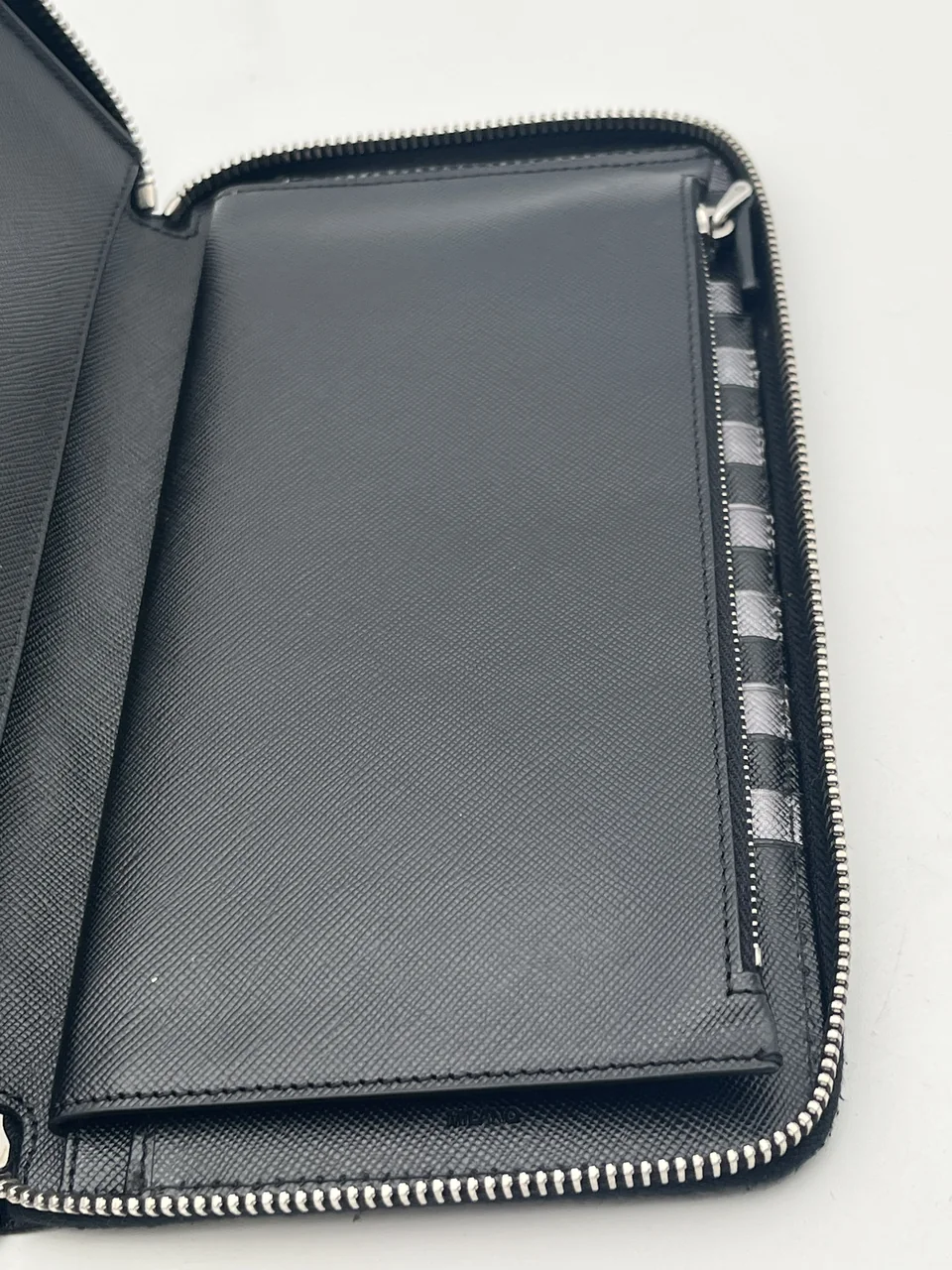 PRADA SAFFIANO LONG WALLET LARGE (BLACK) view 7