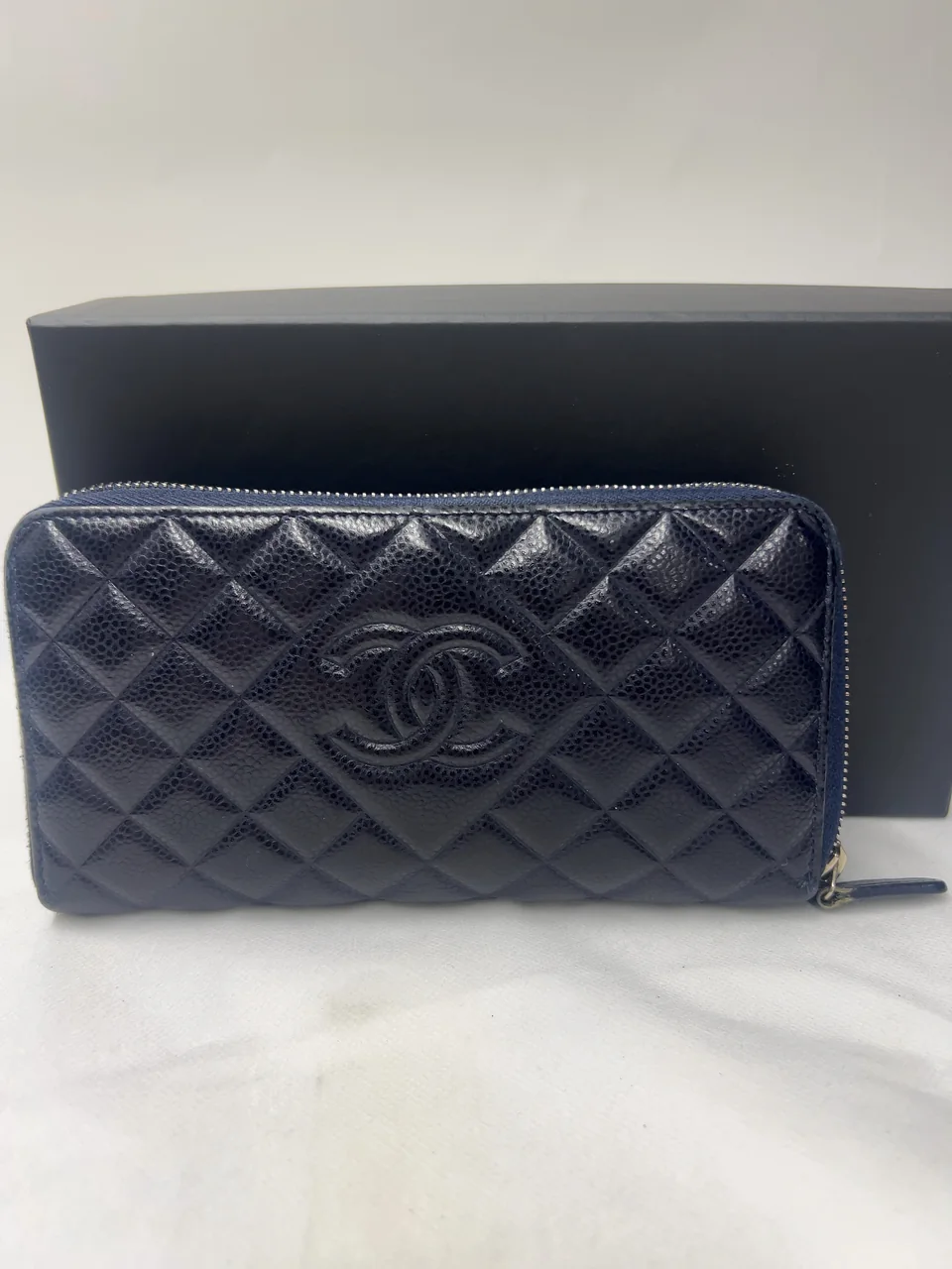 CHANEL CAVIAR MATELASSE LONG WALLET