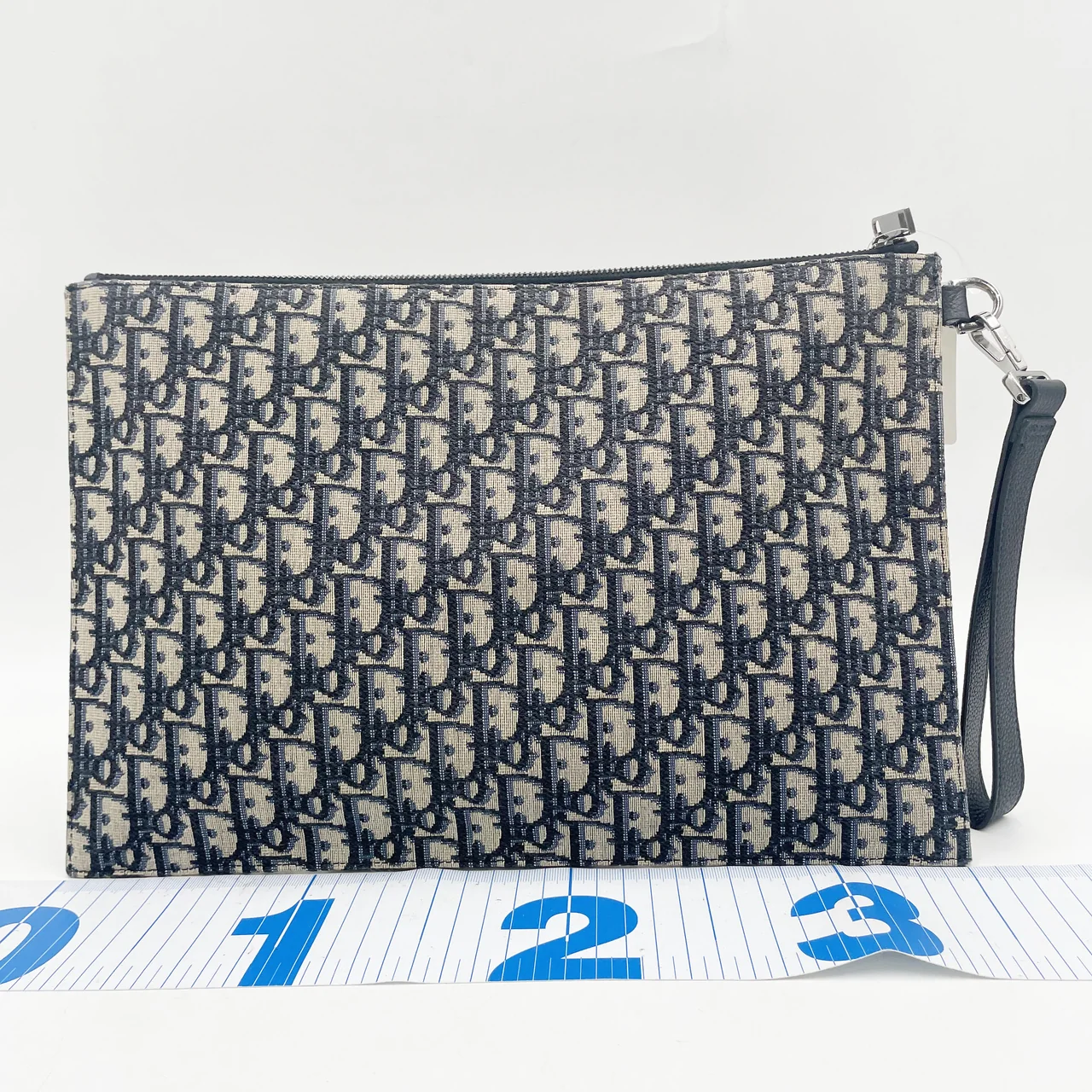 DIOR OBLIQUE CLUTCH BAG (BLUE)
