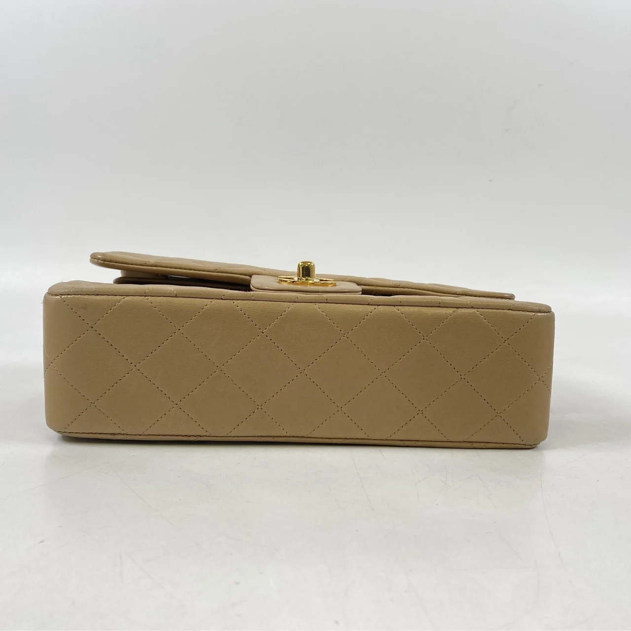 CHANEL LAMB SKIN DOUBLE FLAP view 10