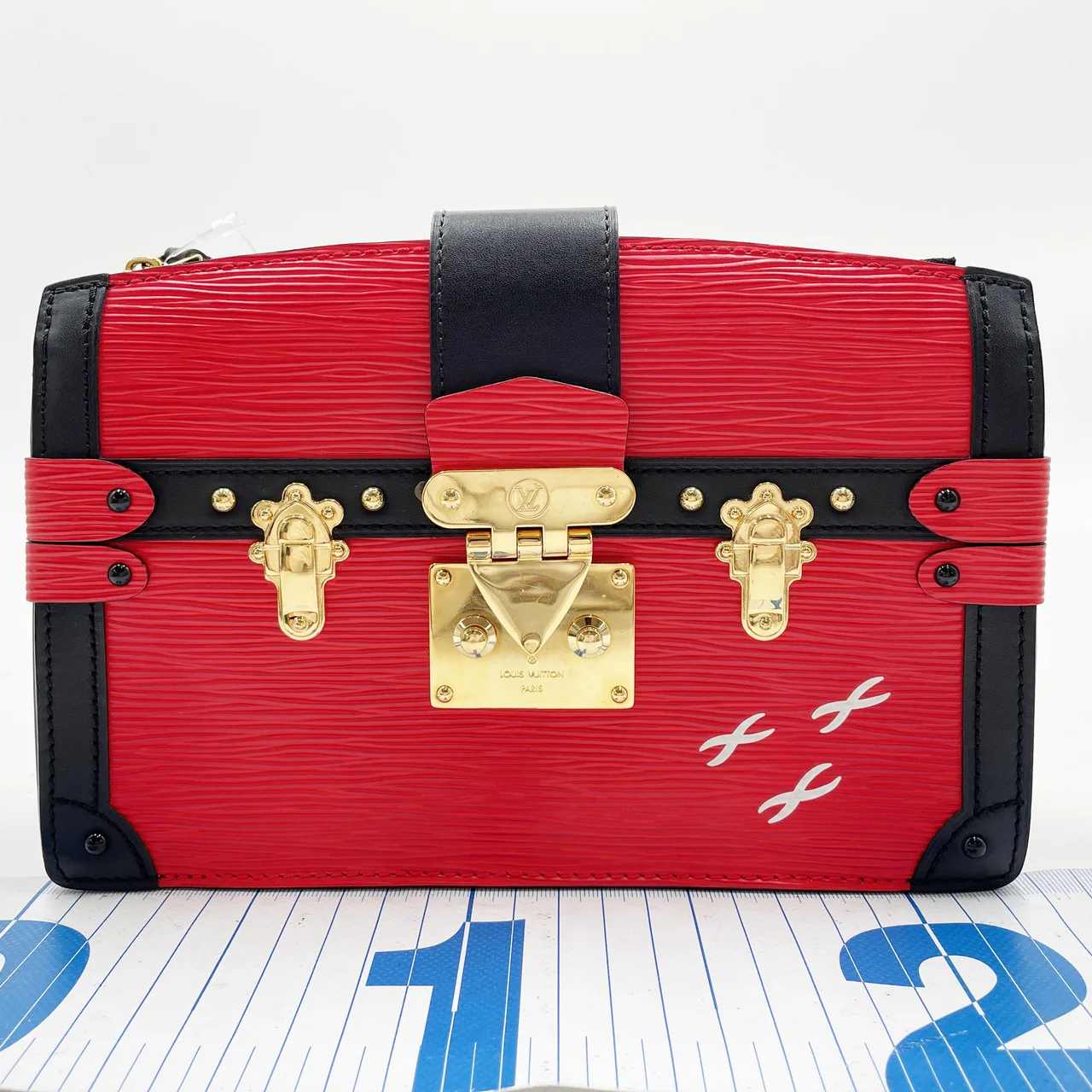 LV EPI TRUNK CLUTCH (RED)