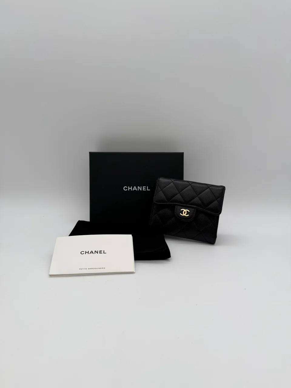 CHANEL CAVIAR SMALL FLAP WALLET