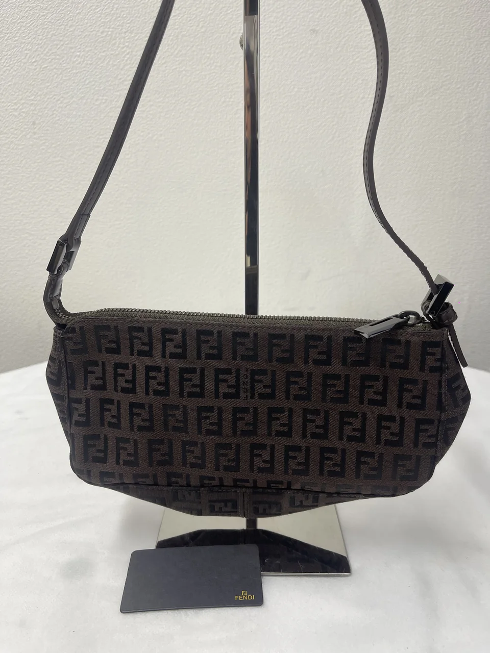 FENDI ZUCCHINO HANDBAG (BROWN) view 2