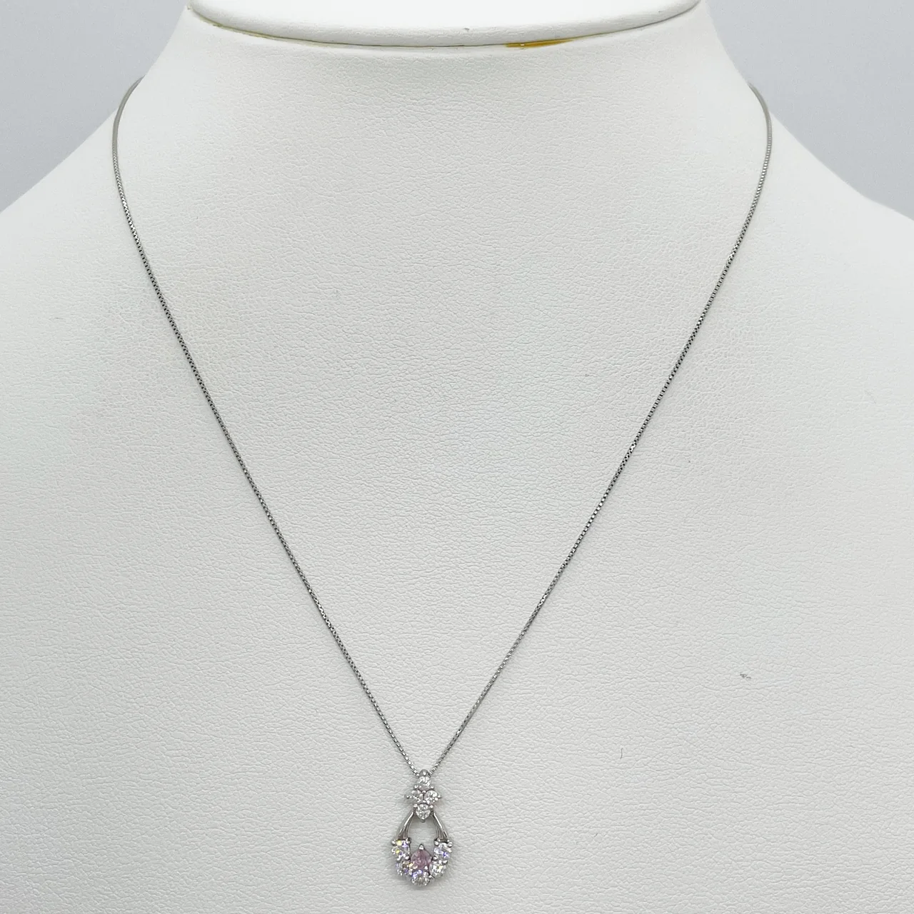 PT850/900 DIAMOND NECKLACE D0.082CT FD0.42CT 3.6G hover