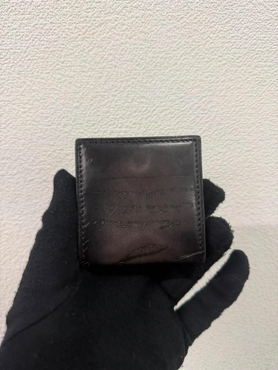 BERLUTI CALLIGRAPHY COIN CASE (BLACK) hover