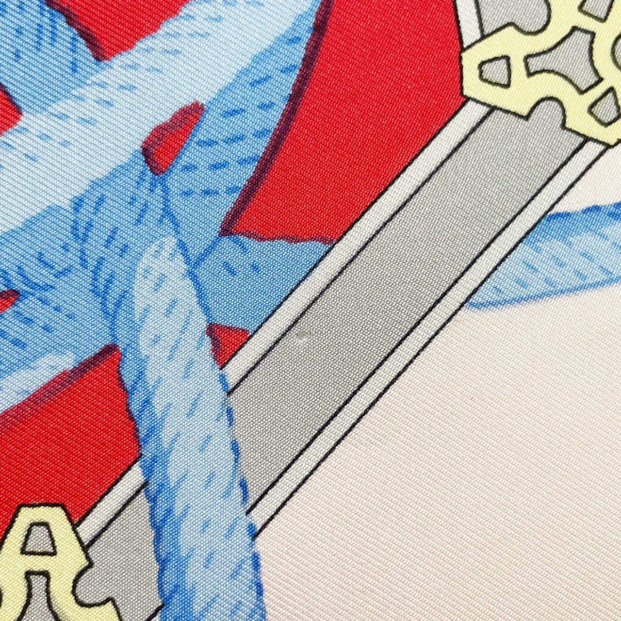HERMES SCARF (RED) view 4