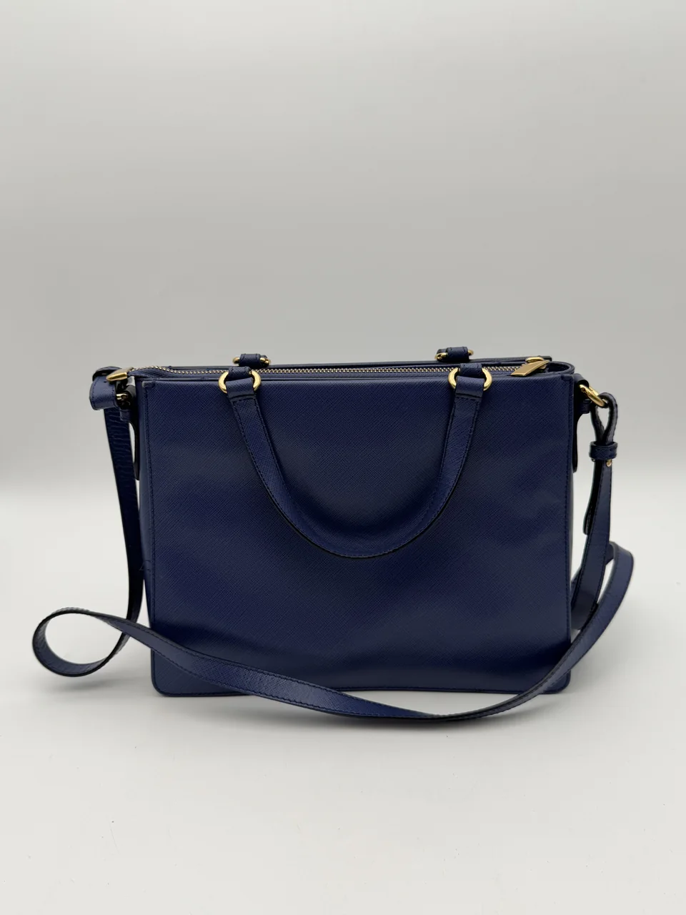 SALVATORE FERRAGAMO VARA RIBBON HANDBAG BLUE) view 4