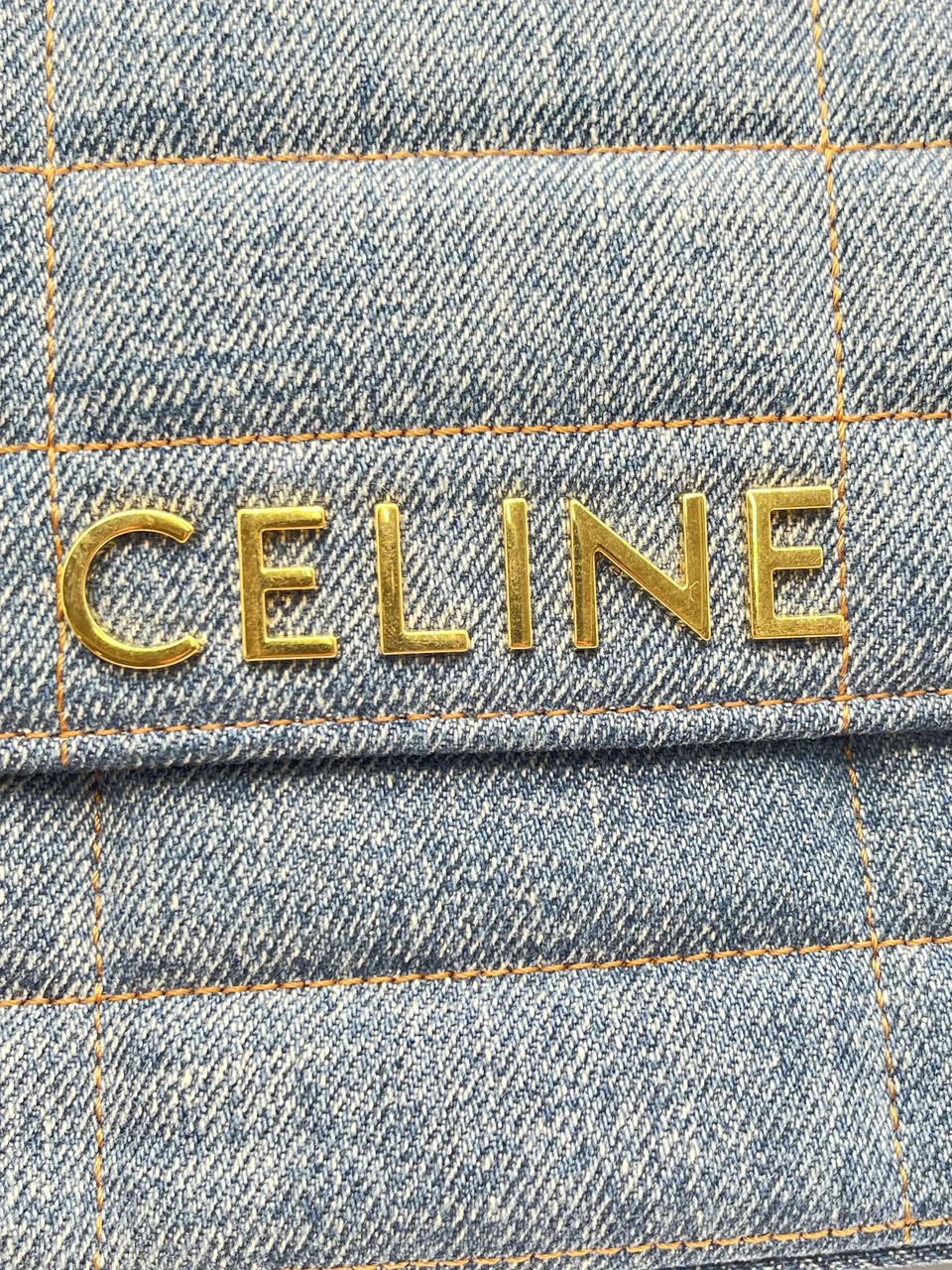 CELINE DENIM CHAIN BAG view 8